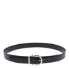 Ferragamo Men Adjustable Double Gancini Belt In Black