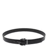 Ferragamo Gancini Reversible Leather Belt In Black