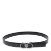 Ferragamo Men Reversible Gancini Belt In Black