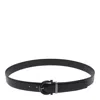 Ferragamo Men Adjustable Double Gancini Belt In Black