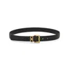 Ferragamo Gancini Loop Buckle Belt In Black