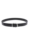 Ferragamo Men Adjustable Double Gancini Belt In Black