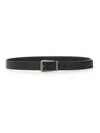 Ferragamo Classic Leather Belt For Men In Black