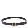Ferragamo Gancini Torchon Belt In Brown