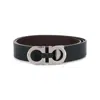 Ferragamo Gancini Buckle Belt In Brown