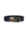 Ferragamo Gancini Belt In Black