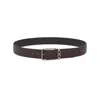 Ferragamo Reversible Leather Buckled Belt In Mutlicolor