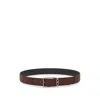 Ferragamo Reversible Leather Buckled Belt In Red