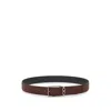 Ferragamo Reversible Leather Buckled Belt In Red