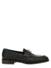Ferragamo Round Head Business Casual Shoes In Black