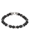 Ferragamo Men Gancini Logo Beaded Bracelet