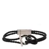 Ferragamo Gancini Braided Leather Bracelet