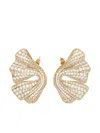 Ferragamo Drape Earrings In Gold