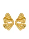 Ferragamo Logo Pendant Earrings In Gold