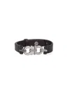 Ferragamo Silver  Black Bracelets In Black
