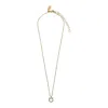 Ferragamo Gancini Crystals Necklace In Gold