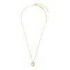 Ferragamo Gold-colored Necklace With Gancini Charm In Gold