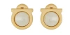 Ferragamo Faux-pearl Post-back Earrings In Gold