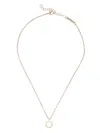Ferragamo Gold-colored Necklace With Gancini Charm In Gold
