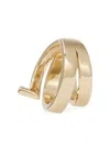 Ferragamo Gancini Triple-wrap Ring In Gold