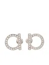 Ferragamo Crystal-embellished Earrings In Metallic