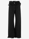 Ferragamo Frayed Edges Jeans In Black