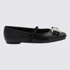FERRAGAMO SALVATORE FERRAGAMO BLACK FLATS