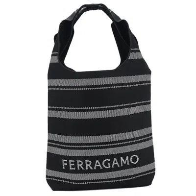 Pre-owned Ferragamo Salvatore  Black Jacquard Tote Bag ()