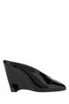 Ferragamo Salvatore  Black Leather Alicia Mules In Black