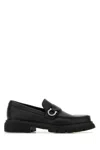 Ferragamo Salvatore  Black Leather Andover Loafers