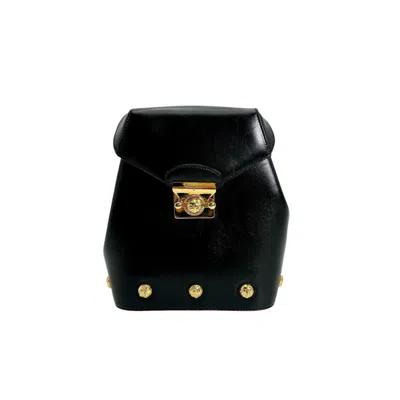Pre-owned Ferragamo Salvatore  Black Leather Backpack ()