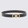 Ferragamo Men's Reversible And Adjustable Gancini Belt In Black