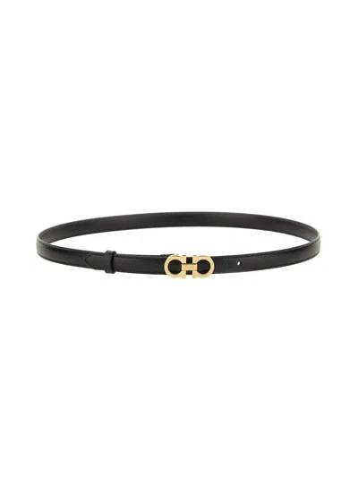 Ferragamo Salvatore  Black Leather Belt