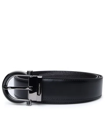 Ferragamo Salvatore  Black Leather Belt