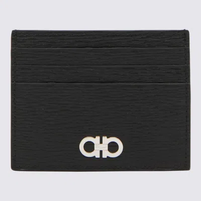 FERRAGAMO SALVATORE FERRAGAMO BLACK LEATHER CARDHOLDER