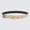 Ferragamo Adjustable Reversible Belts Gold-tone Buckle