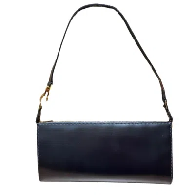 Pre-owned Ferragamo Salvatore  Black Leather Handbag Shoulder Bag ()