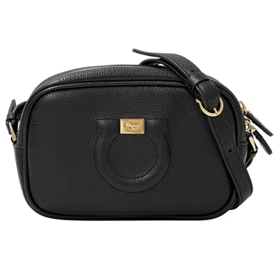 Pre-owned Ferragamo Salvatore  Black Leather Handbag Shoulder Bag ()