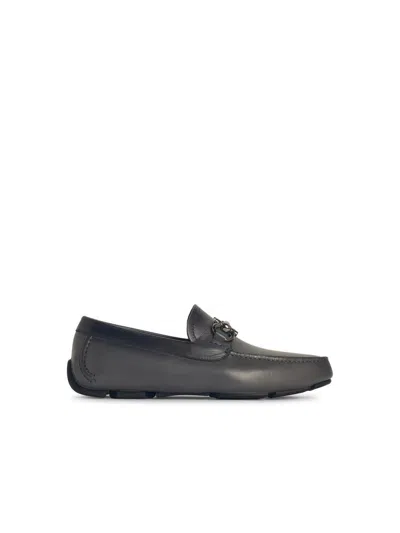 Ferragamo Salvatore  Black Leather Loafers
