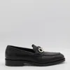 Ferragamo Loafers With Gold-tone Hardware And Round Toe
