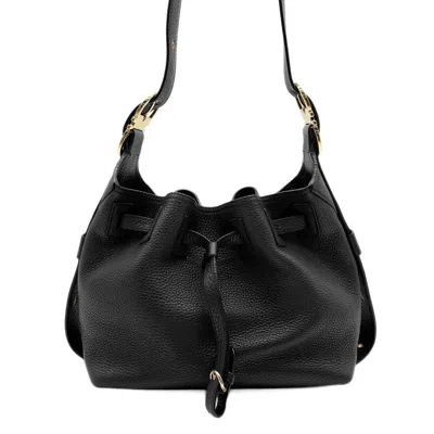 Pre-owned Ferragamo Salvatore  Black Leather Pouch Shoulder Bag ()