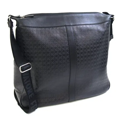 Pre-owned Ferragamo Salvatore  Black Leather Shoulder Bag ()