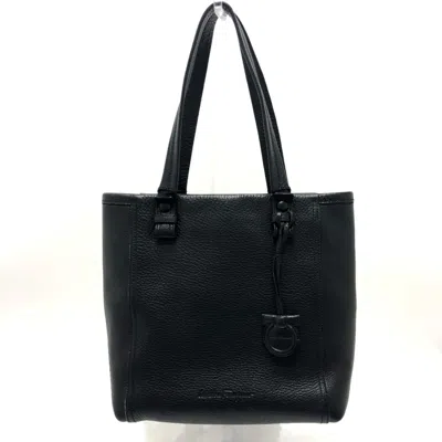 Pre-owned Ferragamo Salvatore  Black Leather Tote Bag ()