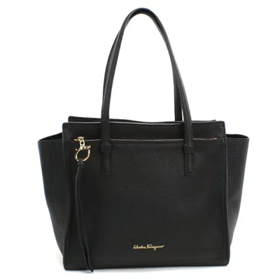 Pre-owned Ferragamo Salvatore  Black Leather Tote Bag ()