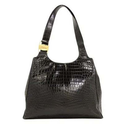 Pre-owned Ferragamo Salvatore  Black Leather Tote Bag ()