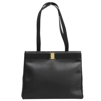 Pre-owned Ferragamo Salvatore  Black Leather Tote Bag ()