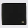 Ferragamo Black Leather Wallet In Black