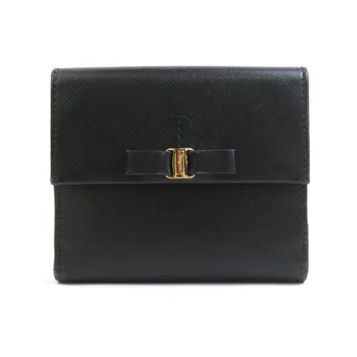 Pre-owned Ferragamo Salvatore  Black Leather Wallet (bi-fold) ()