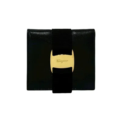 Pre-owned Ferragamo Salvatore  Black Leather Wallet (bi-fold) ()