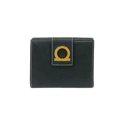 Pre-owned Ferragamo Salvatore  Black Leather Wallet (bi-fold) ()